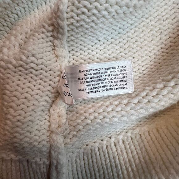 Old Navy Sweater Womens Medium Wrap Ponch Long Sleeve Cottagecore High Neck Cape - Picture 11 of 13